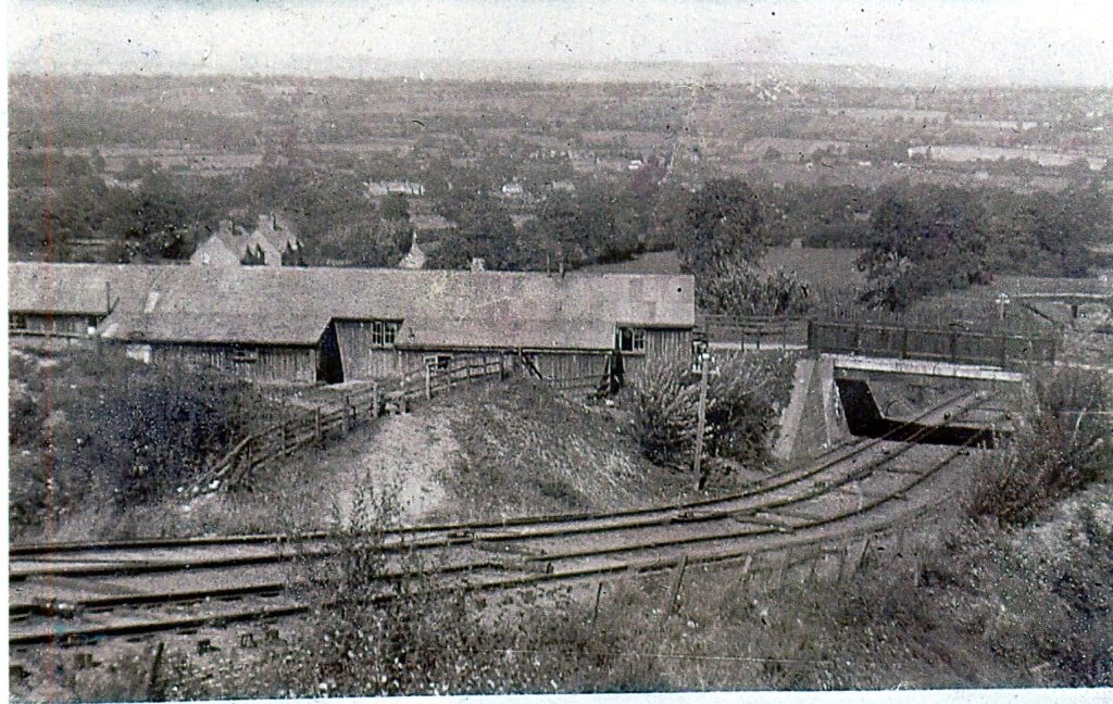 Railway and hut